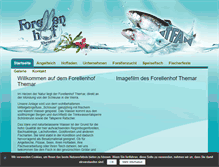 Tablet Screenshot of forellenhof-themar.de
